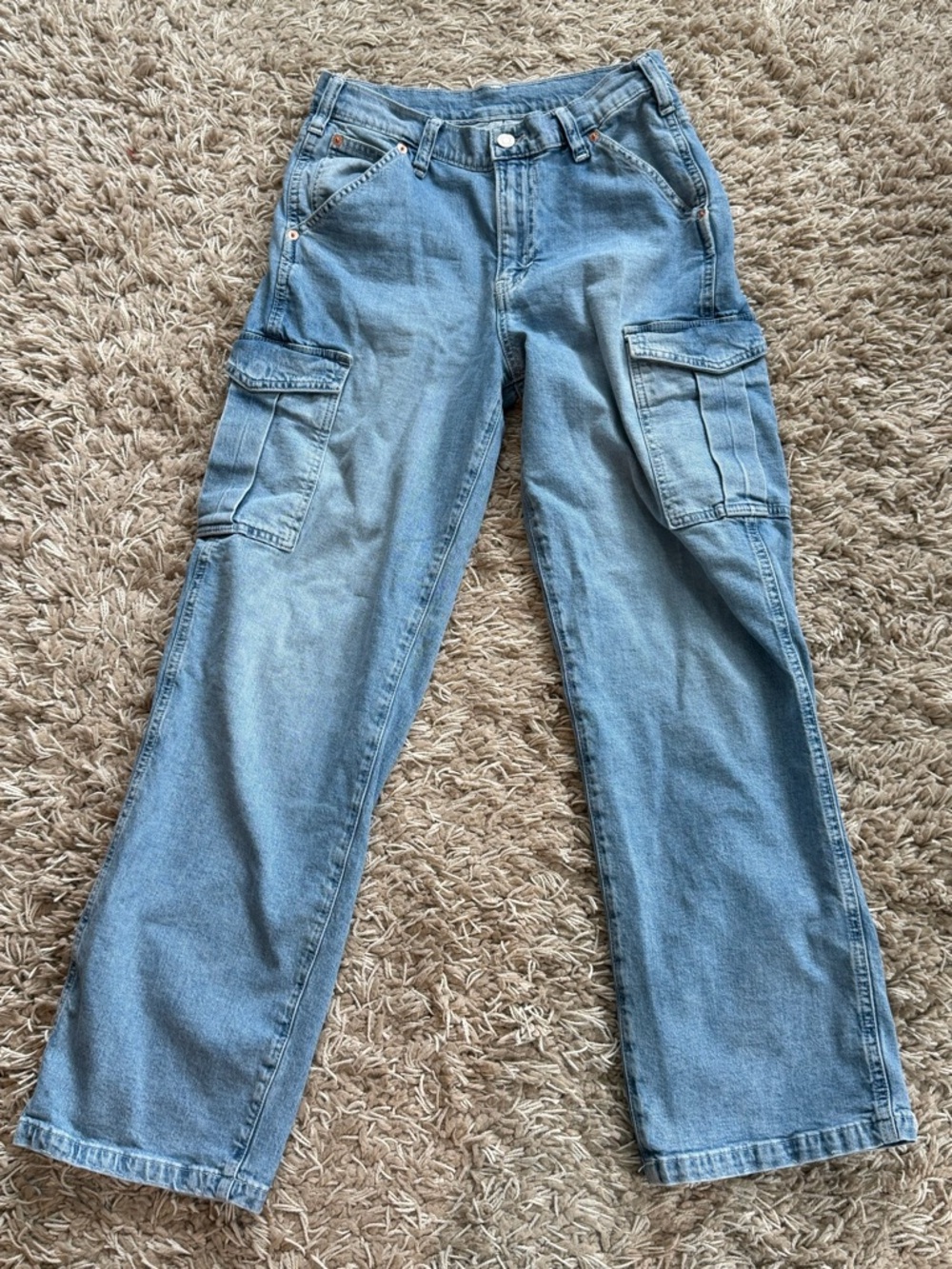 GAP Light Blue Women's Boyfriend Cargo Jeans